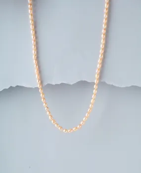 Elegant Pink Pearl Necklace