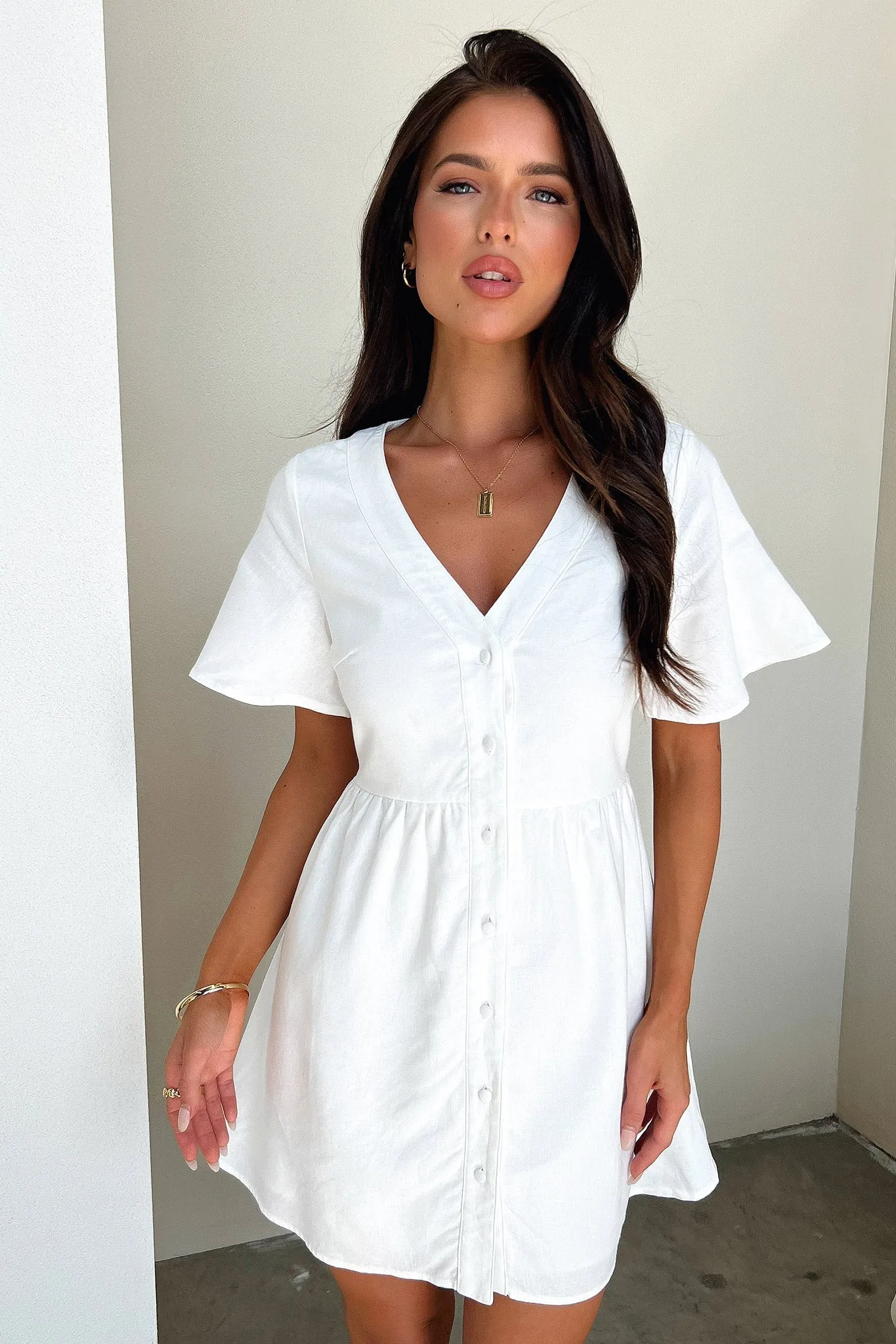 Breena Dress - White