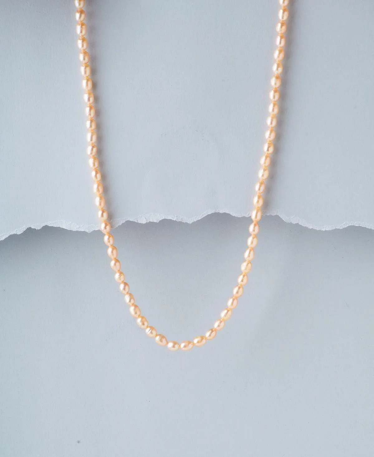 Elegant Pink Pearl Necklace