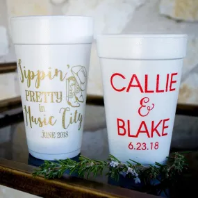 Foam Personalized Cups / 50 Count