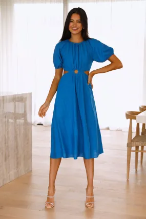 Illuminate The Way Midi Dress Blue