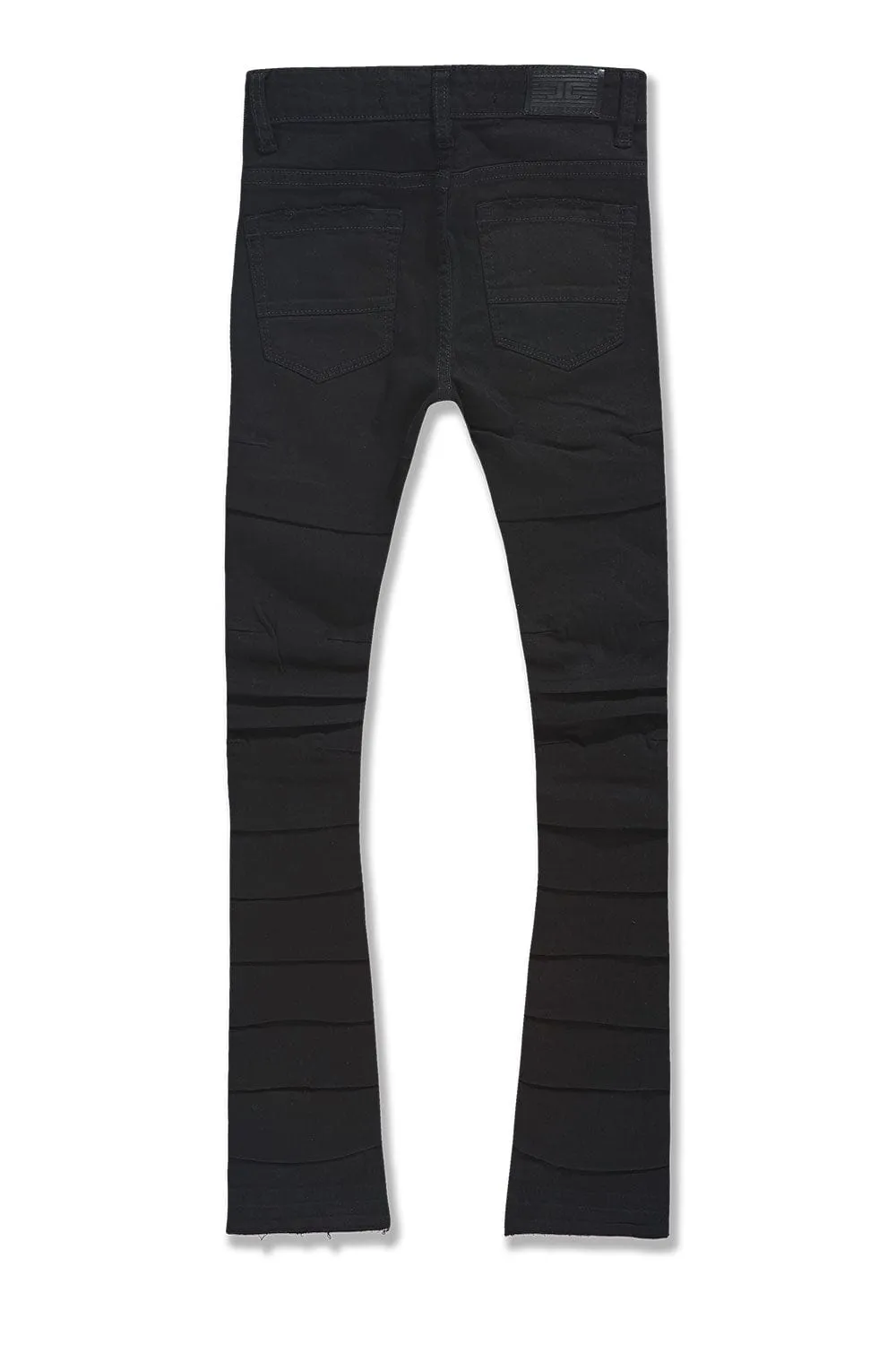 Kids Stacked Ripple Effect Denim (Jet Black)