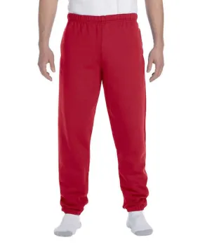 Men's Red Fleece Stretch Sweatpants