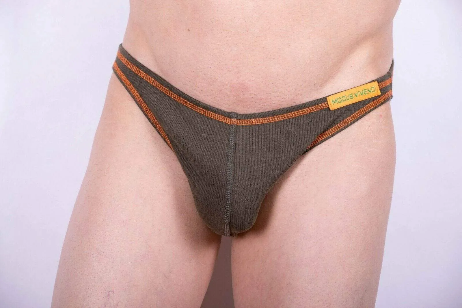 Modus Vivendi Brief Flash Super Mini slips Low Cut Khaki-Ora 23511 100