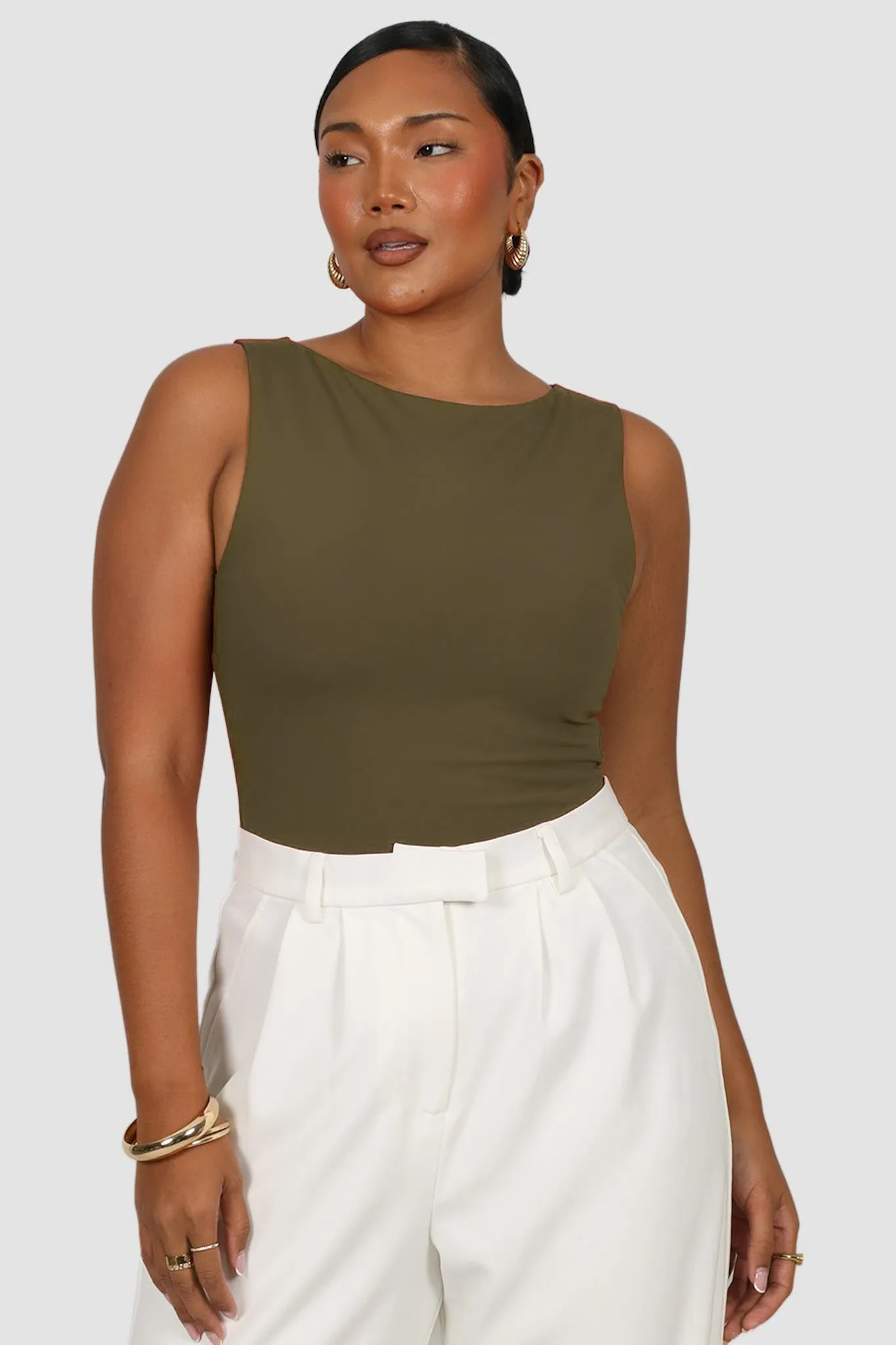 NOLA TOP OLIVE