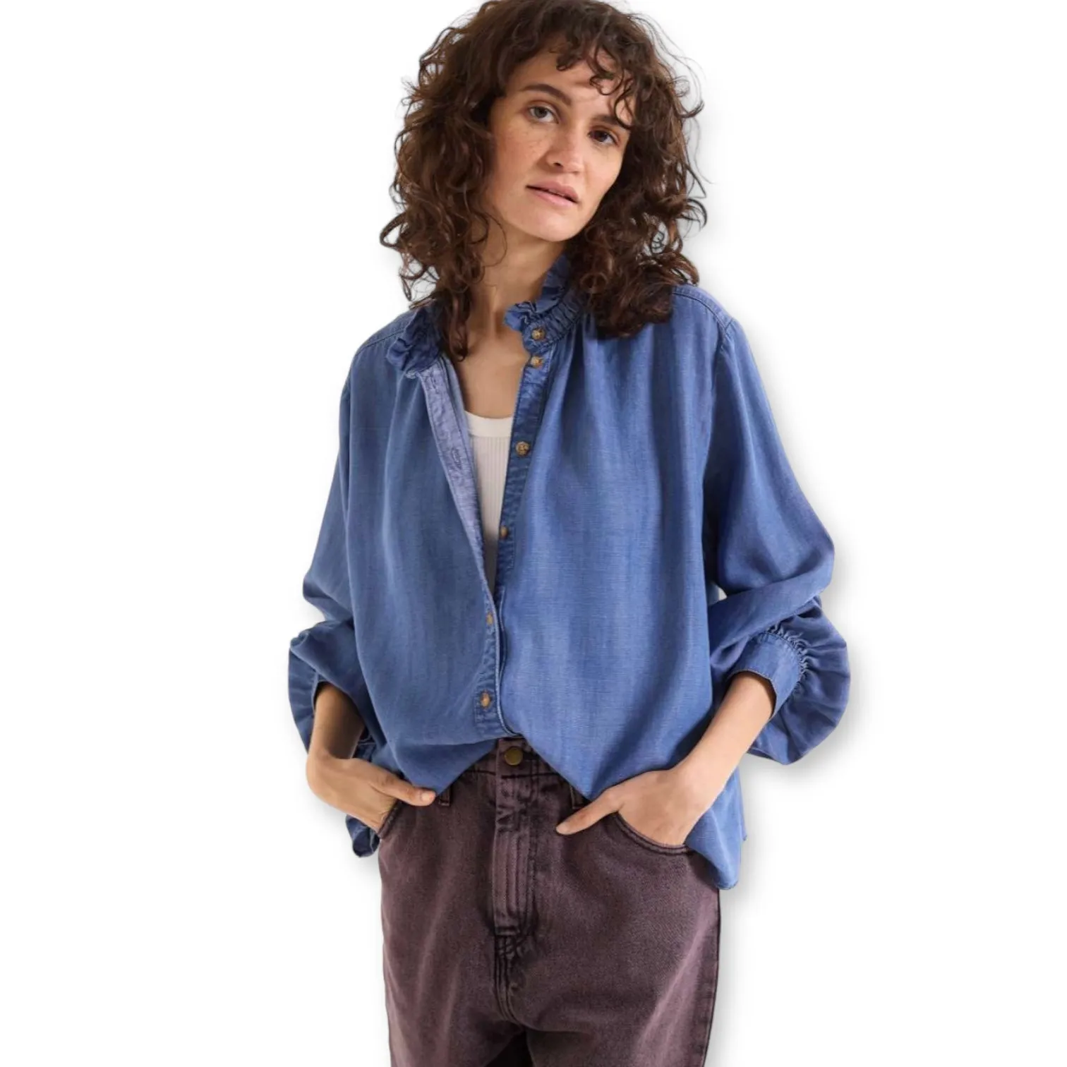 Sacrécoeur Soline Blouse Indigo